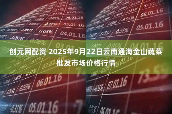 创元网配资 2025年9月22日云南通海金山蔬菜批发市场价格行情